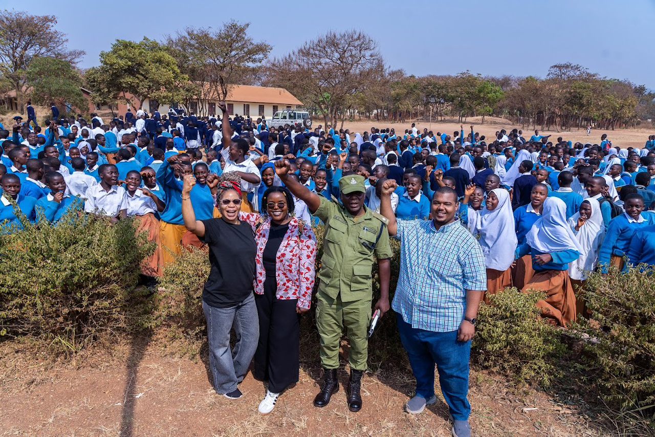 School outreach across Tanzania